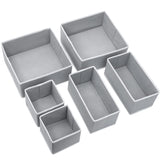 4 x Brand New Minglitai Organizer Boxes, Foldable Storage Boxes, Underwear Storage Organizer for Socks, Panties, Ties, Handkerchiefs Accessories 4 Pack Grey . - RRP €81.6