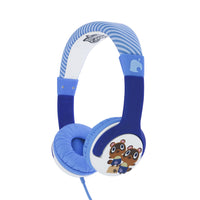 1 x RAW Customer Returns OTL Technologies Animal Crossing Timmy and Tommy Kids Wired Headphones, Blue - RRP €21.6