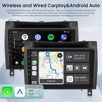 1 x RAW Customer Returns 2 64G Android car radio for Mercedes Benz SLK-Class R171 2004-2011 with wireless Apple Carplay and Android Auto, 9 inch touchscreen GPS Navi WiFi HiFi AHD reversing camera - RRP €182.53