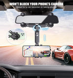 1 x RAW Customer Returns JYFKINN Car Phone Holder for Rearview Mirror, 360 Rotatable and Retractable Car Phone Holder for All Smartphones - RRP €14.11