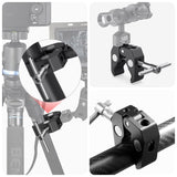 1 x RAW Customer Returns Homeet 2 Pack Super Clamp Tripod Clamp with 1 4 and 3 8 Thread Screw Adapter, Camera Mount Clamp Articulated Universal Magic Arm for Cameras, Flash Light, Tripod, LCD DV Monitor, LED Lights - RRP €14.99