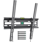 1 x RAW Customer Returns TIPTOP Gear TV wall mount for 23-60 inch TVs, tiltable, robust, strong flat screen TV mount, 45 kg load capacity, max. VESA 400 x 400 mm with cable ties - RRP €13.59