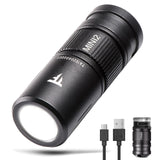 1 x RAW Customer Returns TrustFire Mini2 Mini LED flashlight with keychain max. 220 lumens with micro USB rechargeable - RRP €19.55