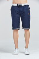 1 x RAW Customer Returns HCSS Shorts Men s Bermuda Shorts Men s Summer Chino Shorts Cotton Elastic with Drawstring Navy Blue-L  - RRP €33.98