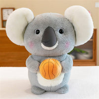 21 x Brand New GLITZFAS Cartoon Stuffed Animal Plush Toy, Realistic Koala Cuddly Toy Plush Toy, Plush Toy for Babies Girls Boys Children with Basketball, 25cm  - RRP €403.2