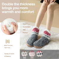 1 x Brand New Slipper Socks for Women Men, Winter Non-Slip Slipper Socks, Cozy and Warm Slipper Socks, Warm Household Socks, Warm Pilou Socks, Christmas Socks - RRP €19.15