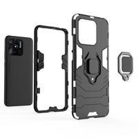 1 x Brand New TingYR Case for Xiaomi Redmi 10C Phone Case, 360 Degree Rotating Ring Holder Shockproof TPU PC Phone Cover Protective Case for Xiaomi Redmi 10C. Black  - RRP €21.6