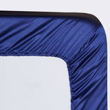 1 x RAW Customer Returns Jemiipee Single Satin Sheet Set Solid Color 90x190x36 cm - Fitted Bottom Sheet, Top Sheet, 1 Pillowcase - 3 Piece Satin Bedding - Navy Blue - RRP €34.99