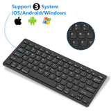 1 x RAW Customer Returns KBCASE Samsung iPad Bluetooth Keyboard, Wireless Keyboard for Tablet Compatible with Samsung Windows Android iOS iPad iPad Pro iPad Air iPad Mini, iPhone and other Bluetooth devices - RRP €20.4