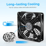 1 x RAW Customer Returns ELUTENG 140mm USB Fan PC Fan with 3 Adjustable Speeds, USB Fan 140mm 5V PC Fan USB PC Fan Compatible with Computer PS4 TV Box AV Cabinet Router - RRP €17.99