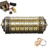 1 x RAW Customer Returns Da Vinci Code Cryptex Men Women Her Him Lock Letter Password Code Lock Mini Cryptex Lock Romantic Birthday - RRP €35.09