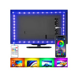 1 x RAW Customer Returns LED Strip for TV, USB TV Backlight Kit with Remote, App Control, Sync with Music, 5050 RGB Smart LED Bias Lighting for HDTV 4m for 65-75 inch TV  - RRP €13.99