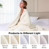 1 x RAW Customer Returns PanxHome cuddly blanket fluffy, 600GSM 160x200cm thick blanket, Christmas fleece blanket, winter warm blanket, sofa blanket, high-quality blanket, fleece blanket, sofa blanket, bedspreads, best gift choice - RRP €26.54