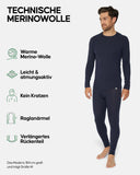 1 x RAW Customer Returns DANISH ENDURANCE Merino Thermal Underwear Set, Premium Functional Underwear, for Men Dark Navy XL - RRP €80.62