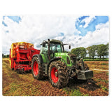 1 x RAW Customer Returns Summer fluffy blanket soft warm microfiber blanket, 125 x 200 cm cuddly blanket as sofa blanket or bedspread-tractor, tractor farm - RRP €33.99