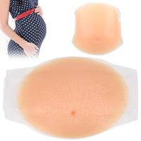 1 x RAW Customer Returns Ejoyous Fake Pregnancy Belly Fake Pregnant Belly Silicone Artificial Pregnant Belly Pregnant Belly Photography Props Cosplay Costumes with 2 Shoulder Straps 2-4 Months  - RRP €89.79