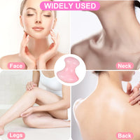 1 x RAW Customer Returns Wivico Gua Sha Stone, GuaSha Mushroom Shape Massage Tool Natural Rose Quartz Roller Face Roller Facial Massage Tool Facial Yoga Lymphatic Drainage for Wrinkle Removal and SPA Pink  - RRP €22.8