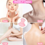 1 x RAW Customer Returns Wivico Gua Sha Stone, GuaSha Mushroom Shape Massage Tool Natural Rose Quartz Roller Face Roller Facial Massage Tool Facial Yoga Lymphatic Drainage for Wrinkle Removal and SPA Pink  - RRP €22.8