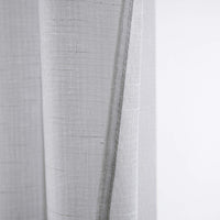 1 x RAW Customer Returns MIULEE 2 Panels Voile Curtains with Sheer Eyelets Polyester Linen Imitation for Bedroom Living Room Kitchen Modern Modbido 140X260 CM Gray - RRP €26.77