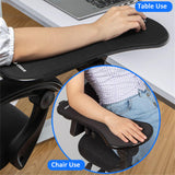 1 x RAW Customer Returns LL-COEUR Ergonomic Computer Wrist Support Mouse Arm Holder Adjustable Arm Rest Wrist Rest Adjustable Arm Rest Desk Extender for Table and Chair - RRP €39.71