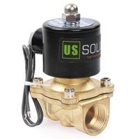 1 x RAW Customer Returns US Solid 3 4 G 24V DC Brass Solenoid Valve Direct Operated for Water Air Gas Oil NC Brass Solenoid Valve - RRP €38.89