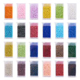 1 x RAW Customer Returns PandaHall 24 Color 2mm Glass Beads, 12 0 Tiny Round Glass Beads Jewelry Set with Removable Organizer Box for Jewelry Making Bead Craft - RRP €18.73