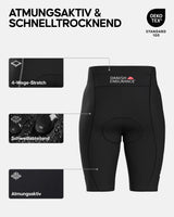 1 x RAW Customer Returns DANISH ENDURANCE men s cycling shorts with padding, 1 pack black black, XL  - RRP €25.16