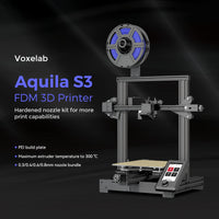 1 x RAW Customer Returns Voxelab Aquila S3 FDM 3D Printer with Hardened Nozzle Kit, Pei Build Plate, 25 Point Auto Leveling, Max Extruder Temperature 300  - RRP €175.2