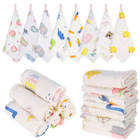 1 x RAW Customer Returns Fingertoys 8 Pack Baby Muslin Washcloths, Newborn Muslin Cloths, Soft Newborn Baby Face Cloths, Multipurpose Baby Towel for Boys and Girls Baby Towels, 25 x 25cm - RRP €8.88