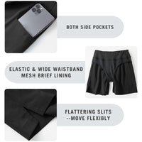 1 x RAW Customer Returns BALEAF Women s Swimming Shorts Tummy Control Swimming Shorts Quick Drying High Waist Board Shorts Swimming Bottoms UPF50 with Pockets Black M - RRP €26.21