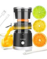 2 x RAW Customer Returns DUSENHO Lemon Squeezer Electric Orange Squeezer Portable USB Charging Juicer Juicer for Orange, Lemons, Citrus Fruits - RRP €89.98