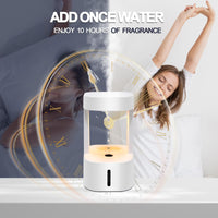 1 x RAW Customer Returns Ultrasonic Humidifier 580ml USB Mini Humidifier with Anti Gravity Water Drop Light Effects, Air Diffuser with LED, Automatic Shut-off for Home Apartment Bedroom Air Humidifier - RRP €41.04