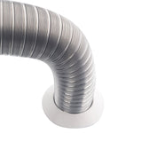 1 x RAW Customer Returns TYGERIX aluminium flexible hose ventilation hose 60 mm extendable up to 2.5 metres resistant up to 250 C more thickness and more resistance - RRP €20.56