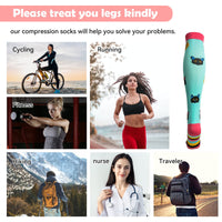 10 x RAW Customer Returns LEOSTEP 4 Pairs Compression Stockings for Women and Men Colorful Compression Socks with 15-25 mmHg Support Stockings for Sports Medicine Running Travel Flight Pregnancy Nurse - RRP €180.5