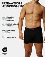 1 x RAW Customer Returns DANISH ENDURANCE 6-pack bamboo boxer shorts for men, men s underpants with or without fly, L Black - RRP €76.91