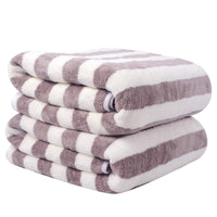 11 x Brand New VIVOTE Microfiber Bath Towel 70cmx140cm Purple Striped Bath Towel Quick-drying Lint-free Soft Super Absorbent Shower Towel Microfiber Travel Towel Sauna Towels 2Pack - RRP €296.89