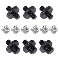 1 x RAW Customer Returns Frgyee Camera Screw Adapter Set 12 Pieces 3 8 to 1 4 Adapter for Tripod Camera Mount Monopod Ball Joint Light Stand Lighting Bracket - RRP €9.89