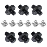 1 x RAW Customer Returns Frgyee Camera Screw Adapter Set 12 Pieces 3 8 to 1 4 Adapter for Tripod Camera Mount Monopod Ball Joint Light Stand Lighting Bracket - RRP €9.89