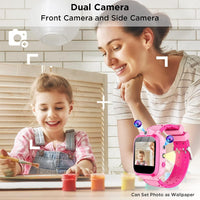 1 x RAW Customer Returns ELEJAFE Smartwatch Kids, Music Player, 24 Games, Pedometer, Girls Boys Smartwatch with 2 Cameras, Alarm Clock, Flashlights, Age 2-13 Child Festival Gift 1 GB Micro SD Included  - RRP €49.99