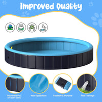 1 x RAW Customer Returns Rywell Dog Pool, Foldable Dog Pool Non-slip and Wear-resistant Pets Pool Dog Bath 160 30cm - RRP €59.99