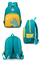 1 x RAW Customer Returns Pawleso Dino Kindergarten Backpack, Dinosaur Pattern, Waterproof Backpack for Children, 32 x 25 cm, for 2 6 Year Olds, Height 80 115 cm, Yellow-Green, Green, 32 25 11 cm - RRP €24.99