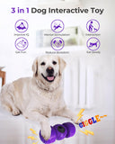 15 x Brand New LACCEN Dog Toy Occupation, Dog Intelligence Games, Dog Food Dispenser with Fun Laughing Sounds, Reduces Boredom, Puzzle Toy for Medium Large Dogs Purple  - RRP €179.85