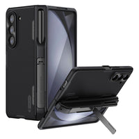 1 x RAW Customer Returns Nillkin Case for Samsung Galaxy Z Fold 5 with S Pen Slot Stand, Full Body Rugged Phone Case with Kickstand, Military Protective Case with Hinge Protection for Samsung Z Fold 5, Black - RRP €37.3