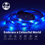 2 x RAW Customer Returns CILIENG LED strip 5M, IP65 RGB LED strip waterproof with remote control and APP, 16 million colors color changing LED fairy lights sync with music, flexible LED strip for TV party Halloween decoration - RRP €29.24