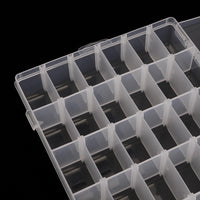 1 x RAW Customer Returns CHEUKYIU 3 PCS 36 Compartments Storage Box Small Parts Box Transparent Small Parts Box Small Parts Box with Lid Plastic Adjustable Sorting Boxes for Jewelry Beads Earring DIY Crafts - RRP €19.15