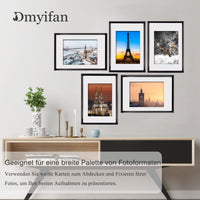 1 x RAW Customer Returns Dmyifan Set of 5 black photo frames, picture frames DIN A4 21 x 29.7 cm , plexiglass portrait frames with seamless hooks, living room for standing and hanging, decorative frames for photos, portraits, anniversaries - RRP €29.26