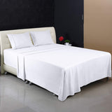 1 x RAW Customer Returns Utopia Bedding bed sheet set 4 pieces, white - polyester microfiber, 1 fitted sheet 135x190cm, 1 bed sheet 225x255cm and 2 pillowcases 50x75cm - RRP €18.99