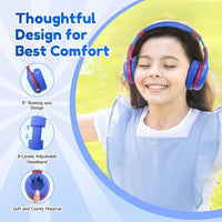 1 x RAW Customer Returns EarFun Bluetooth Headphones for Kids, 85 94dB Volume Control, HiFi Sound, HD Microphone, 40 Hour Battery, Foldable, Adjustable, Wireless Bluetooth Headphones for Kids for School Travel PC, Navy Blue - RRP €29.99