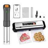 1 x RAW Customer Returns INKBIRD WiFi Sous Vide Cooking Set WiFi Sous Vide Stick ISV-200W Vacuum Sealer INK-VS01, Sous Vide Cooker App Control 360 Circulation 0 -90 Temperature, Vacuum Sealer with Built-in Cutter - RRP €109.92