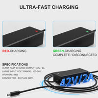 1 x RAW Customer Returns Mezelon E Scooter Charger, Charging Cable 42V 2A for Ninebot F20 F30 F40 ES1 ES2 ES3 ES4 G30, Xiaomi M365, Pro, Pro 2, Mi 3, 1s, 36V Electric Scooter Fast Charging for Xiaomi and Ninebot - RRP €30.99